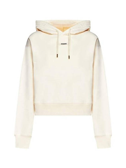 Le Sweatshirt Gros Grain Cotton Hoodie Light Beige - JACQUEMUS - BALAAN 2