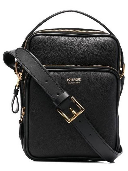 Berkeley Double Zipper Small Shoulder Bag Black - TOM FORD - BALAAN.