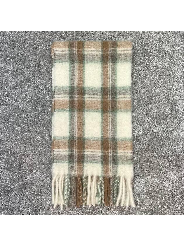 Ellie Check Scarf Offwhite Apricot - A.P.C. - BALAAN 3