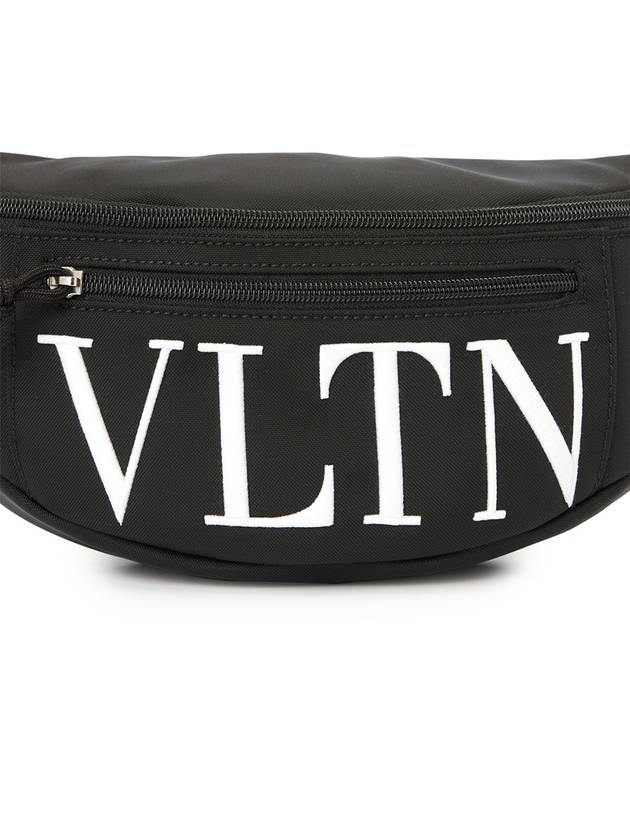 Logo Print Embroidered Belt Bag Black - VALENTINO - BALAAN 8