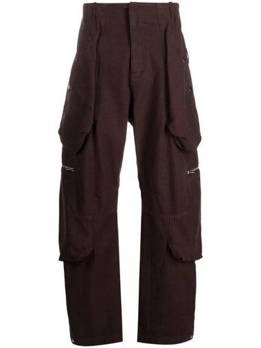 Le ChouChou Le Cargo Croissant Soft Cargo Wide Pants Dark Brown - JACQUEMUS - BALAAN 1