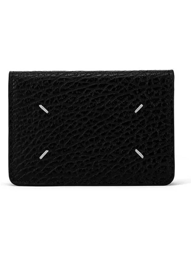 Bovine Leather Card Wallet Black - MAISON MARGIELA - BALAAN 2