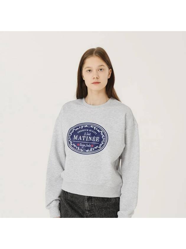 Matinee Classic Label Sweatshirt Melange Grey - LE SOLEIL MATINEE - BALAAN 1