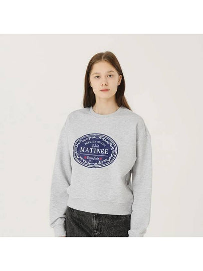 Matinee Classic Label Sweatshirt Melange Grey - LE SOLEIL MATINEE - BALAAN 2