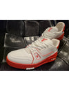 LV Trainer Low Top Sneakers White Red - LOUIS VUITTON - BALAAN 11