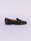 Women's Horsebit Leather Loafers Black - GUCCI - BALAAN 3