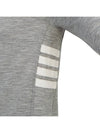 Wool Jersey 4-Bar Long Sleeve T-Shirt Light Grey - THOM BROWNE - BALAAN 8