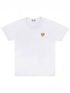 Green Double Heart Short Sleeve T-Shirt White - COMME DES GARCONS PLAY - BALAAN 2