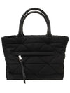 Small Re-Nylon Padded Tote Bag Black - PRADA - BALAAN 4