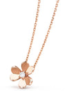 Freeball Diamond Pendant Small Necklace Rose Gold - VANCLEEFARPELS - BALAAN 6