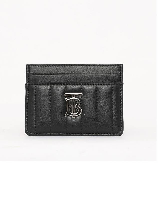 Lola Quilted Card Wallet Black - BURBERRY - BALAAN 2