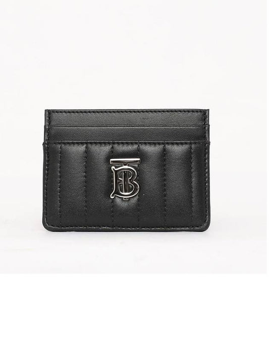 Lola Quilted Card Wallet Black - BURBERRY - BALAAN 2