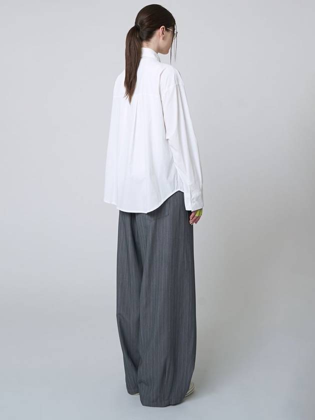 Chin Volume Wind Shirt White - ATHPLATFORM - BALAAN 5