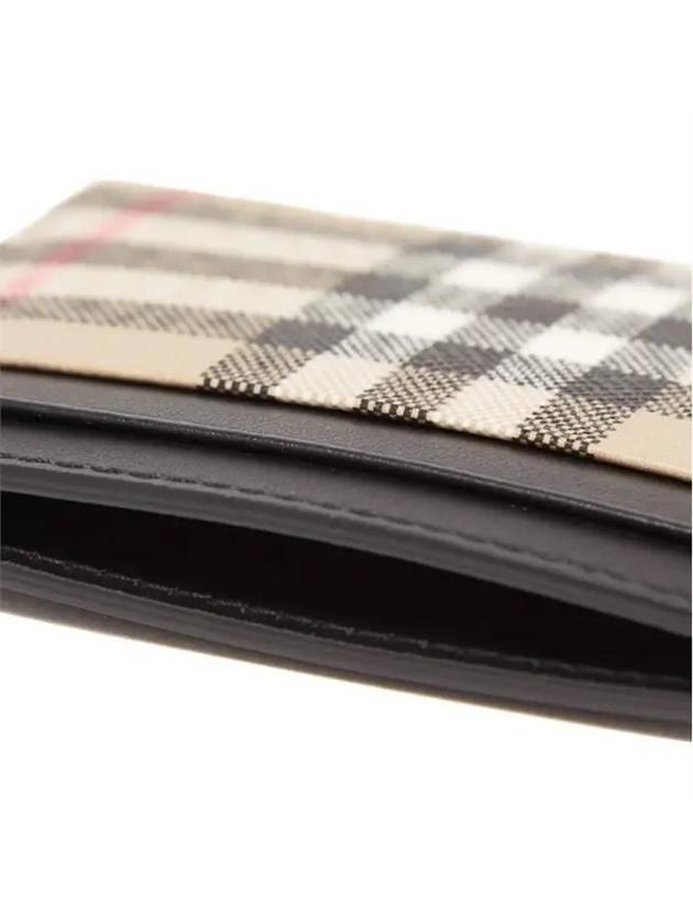 Men's Vintage Check Card Wallet Beige - BURBERRY - BALAAN 5