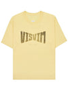 Men s Heritage Logo Print Short Sleeve T Shirt 0124105010028 YELLOW - VISVIM - BALAAN 10