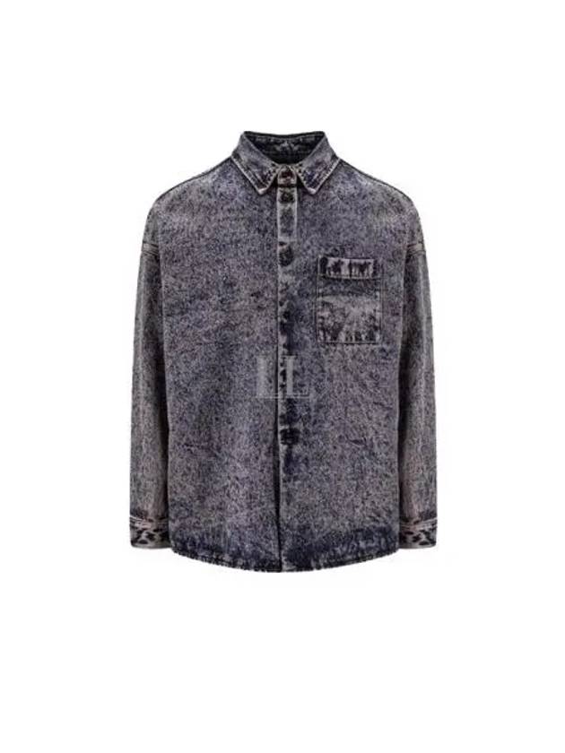 Denim Long Sleeve Shirt Light Orchid - MARNI - BALAAN 2