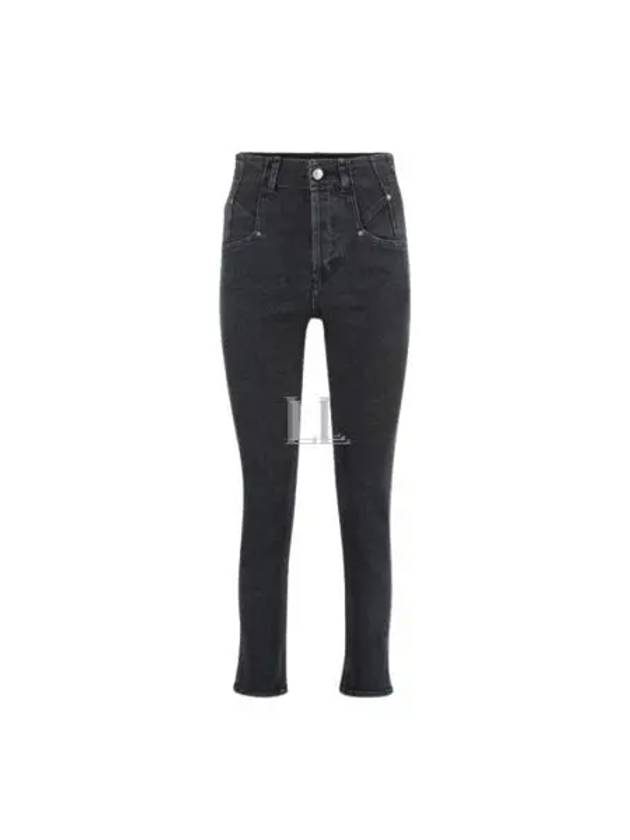 Niliane Slim Denim Jeans Black - ISABEL MARANT - BALAAN 2