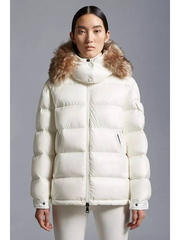 fur trim hooded padded jacket I20931A00187595ZZ - MONCLER - BALAAN 3