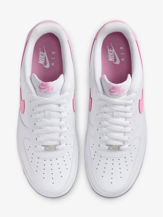 Air Force 1 '07 Men's Sneakers FJ4146 101 White Pink RISE White 551553 - NIKE - BALAAN 5