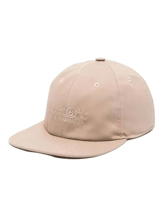 Number Ball Cap Beige - MAISON MARGIELA - BALAAN 1