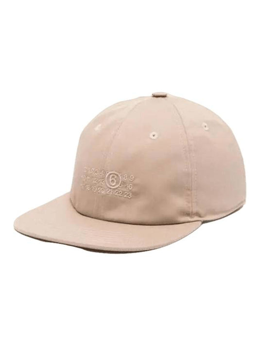 Number Ball Cap Beige - MAISON MARGIELA - BALAAN 1