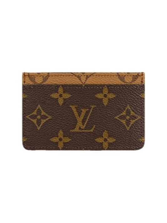 Monogram Reverse Canvas Card Wallet Brown - LOUIS VUITTON - BALAAN 2