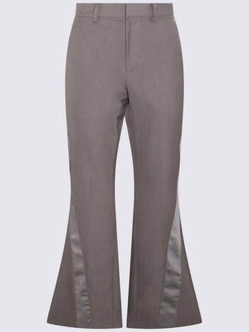 Sacai Brown Woo Blend Flared Pants - SACAI - BALAAN 1