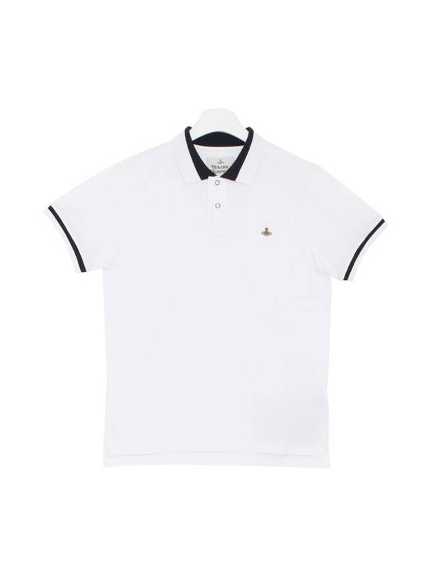 Classic ORB Logo Polo Shirt White - VIVIENNE WESTWOOD - BALAAN 2