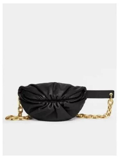 Chain Leather Belt Bag Black - BOTTEGA VENETA - BALAAN 2