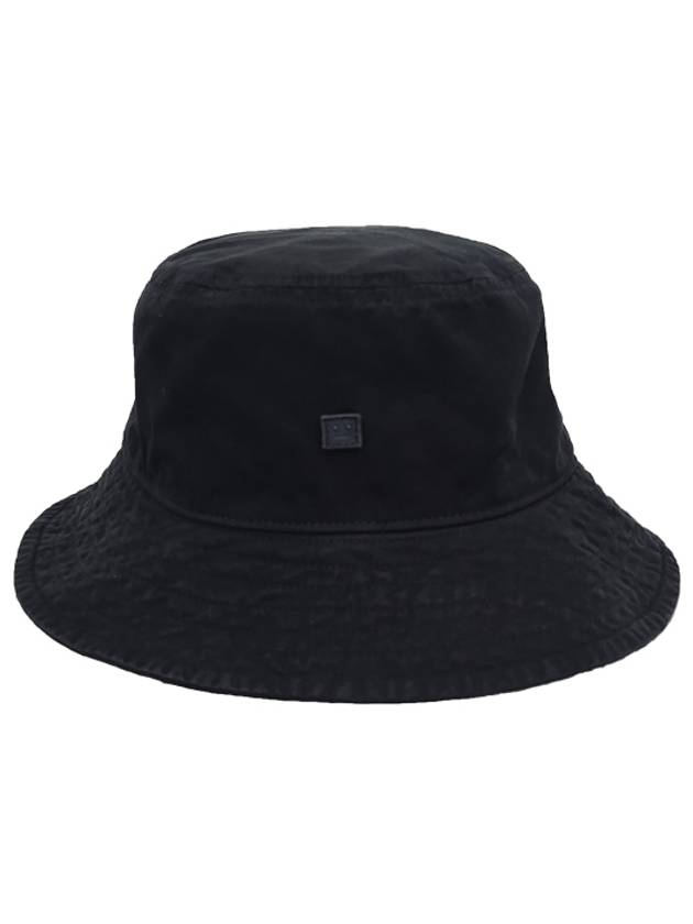 Micro Face Patch Bucket Hat Black - ACNE STUDIOS - BALAAN 2