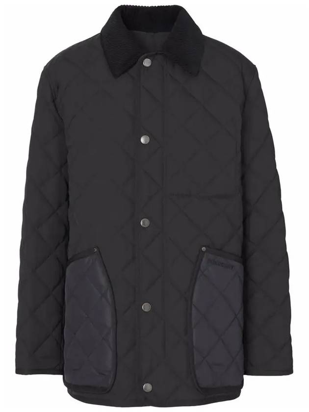 Quilted Thermoregulated Barn Jacket Black - BURBERRY - BALAAN 2