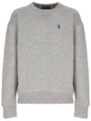 Embroidered Logo Pony Sweatshirt Grey - POLO RALPH LAUREN - BALAAN 2