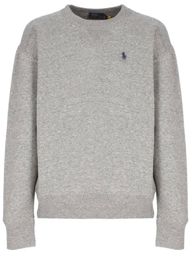 Embroidered Logo Pony Sweatshirt Grey - POLO RALPH LAUREN - BALAAN 2