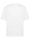 Face Patch Short Sleeve T-Shirt White - ACNE STUDIOS - BALAAN 4