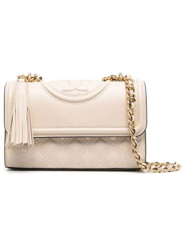 Flaming Convertible Chain Shoulder Bag Ivory - TORY BURCH - BALAAN 1