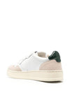 Medalist Leather Low-Top Sneakers Green White - AUTRY - BALAAN 7