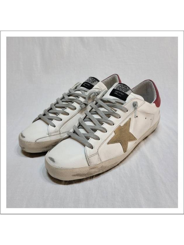 Superstar Classic Low Top Sneakers Red Beige White - GOLDEN GOOSE - BALAAN 2