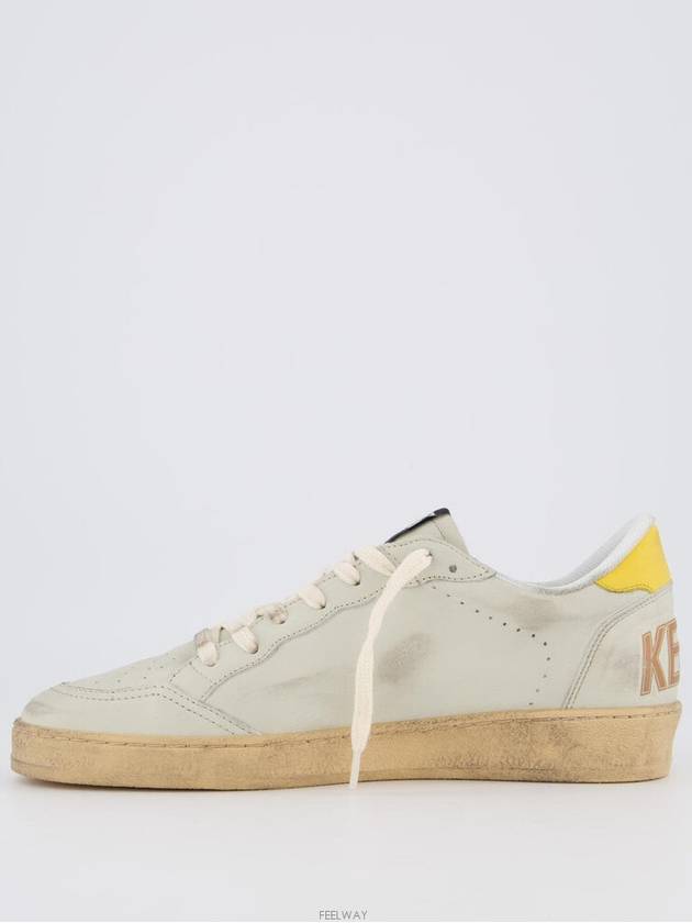 Ballstar Yellow Tab Low Top Sneakers White Cathay - GOLDEN GOOSE - BALAAN 6