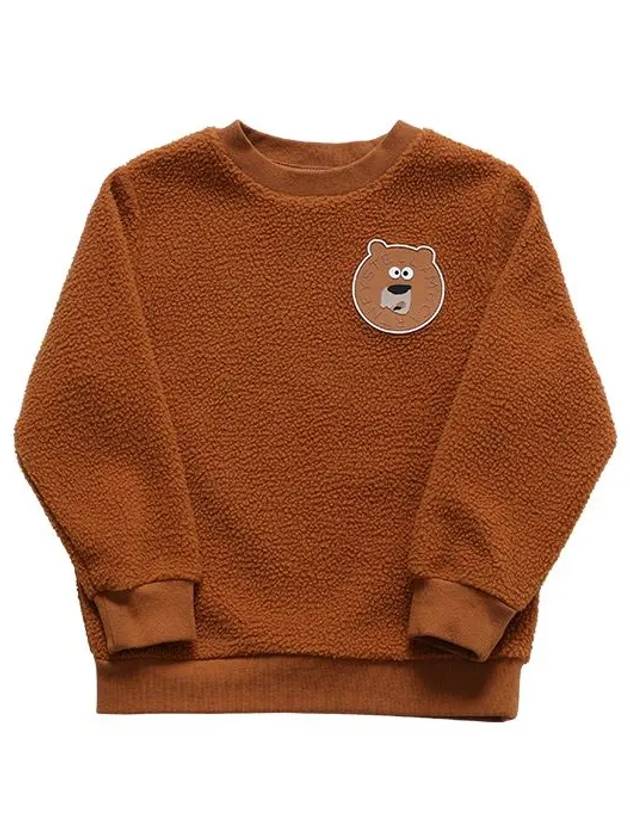 Stella McCartney TT4Q40 Z0624 312 Bear Patch Fleece Kids Sweatshirt - STELLA MCCARTNEY - BALAAN 2