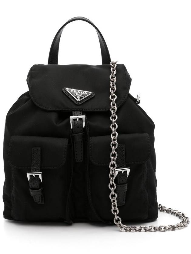 Re-Nylon Mini Backpack Black - PRADA - BALAAN 2