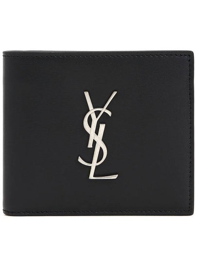 East/West Wallet In Smooth Leather Black - SAINT LAURENT - BALAAN 2