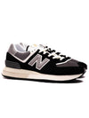 574 Legacy Low Top Sneakers Black - NEW BALANCE - BALAAN 3