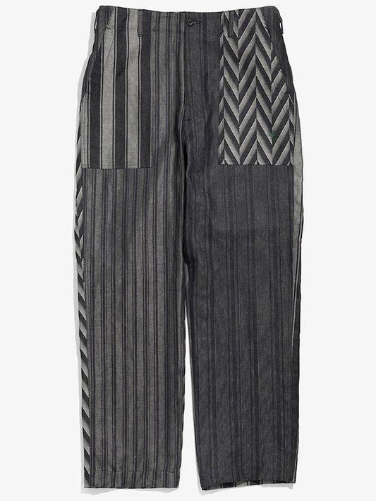 South2West8 Striped Denim Jacquard Smokey Pants Crazy Stripe KP815 - SOUTH2 WEST8 - BALAAN 1