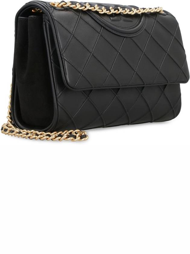 Fleming Soft Frame Stitch Small Shoulder Bag Black - TORY BURCH - BALAAN 4