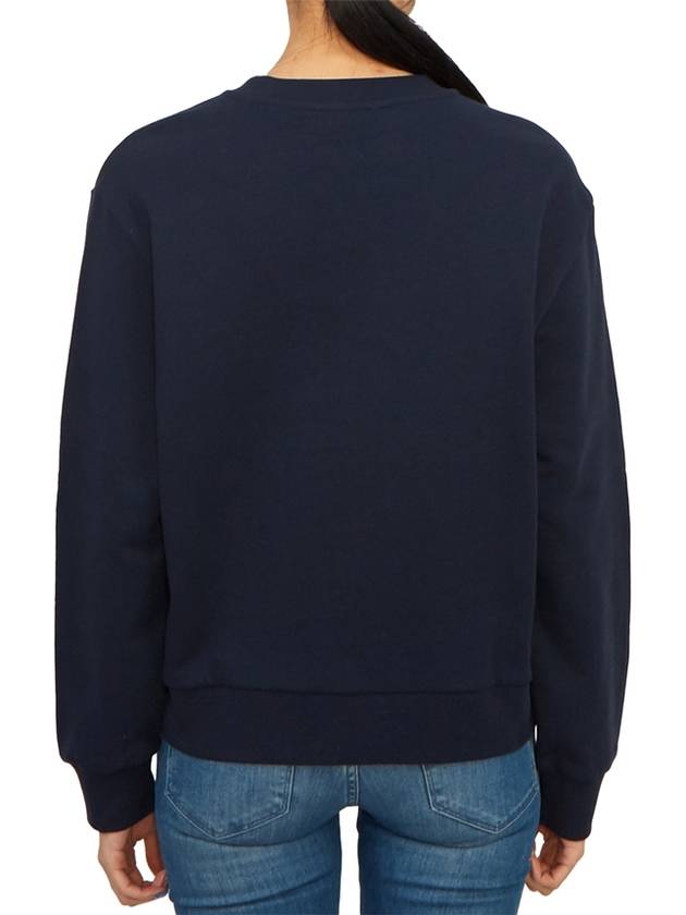 Elisa Logo Print Sweatshirt Navy - A.P.C. - BALAAN 4