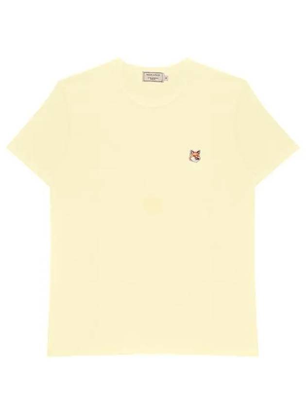 Fox Head Patch Classic Short Sleeve T-Shirt Yellow - MAISON KITSUNE - BALAAN 5