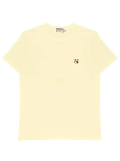 Fox Head Patch Classic Short Sleeve T-Shirt Yellow - MAISON KITSUNE - BALAAN 2