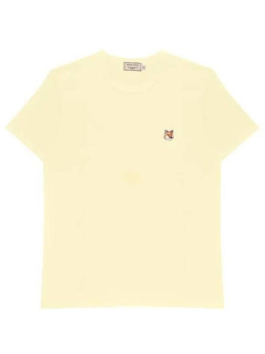 Fox Head Patch Classic Short Sleeve T-Shirt Yellow - MAISON KITSUNE - BALAAN 2