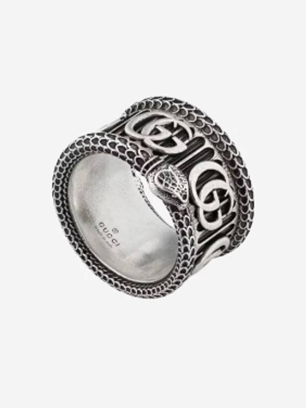 Double G Snake Ring Silver - GUCCI - BALAAN 2