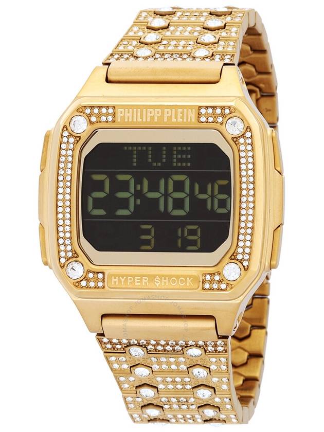 Philipp Plein Hyper Shock Quartz Digital Crystal Black Dial Unisex Watch PWHAA1321 - PHILIPP PLEIN - BALAAN 1